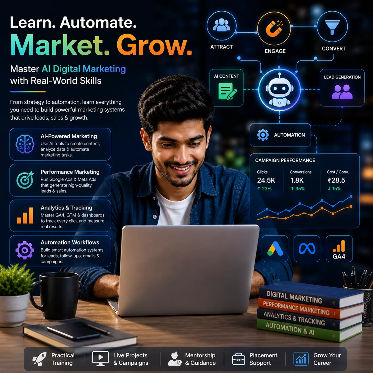 AI digital marketing course in Panvel with practical training and real tools