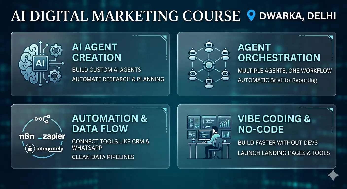 AI agents and automation training in digital marketing course in Pune with AI