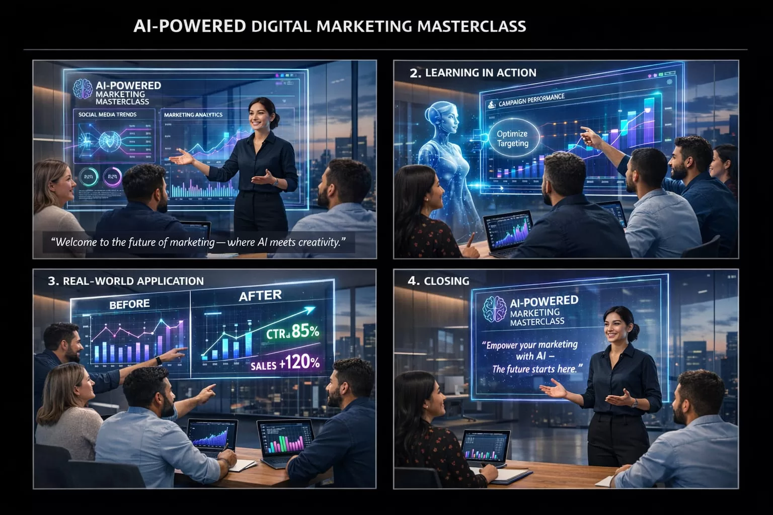 AI-driven tracking and analytics stack slide