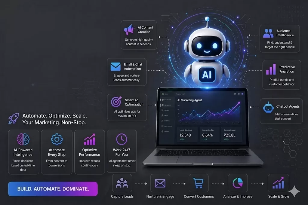 AI agents for marketing automation slide